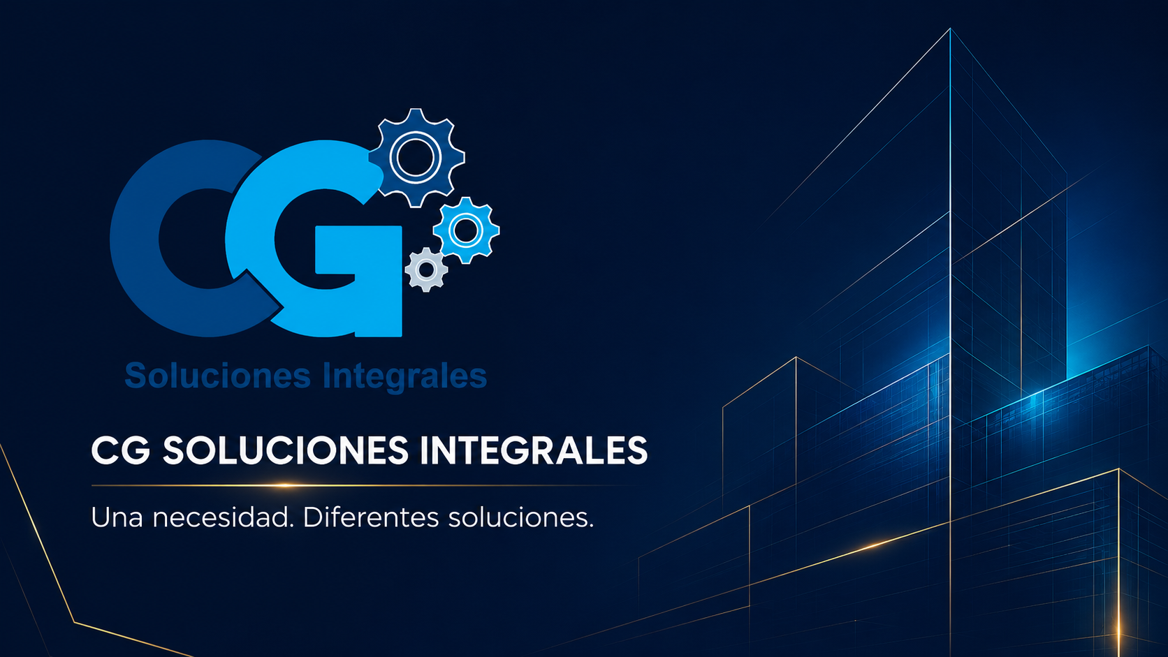 Arquitectura corporativa en tonos azules
